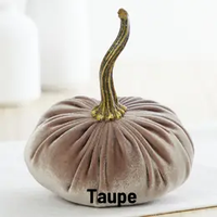 Handmade Velvet Pumpkin, Small