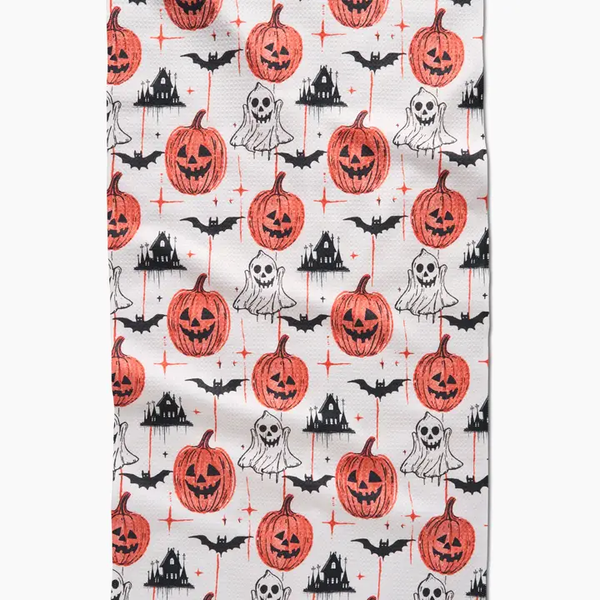 Halloween is Here Tea Towel