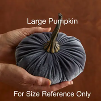 Handmade Large Velvet Pumpkin