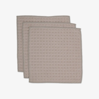Taupe Waffle Washcloth Set