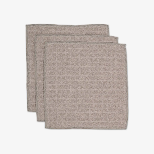 Taupe Waffle Washcloth Set
