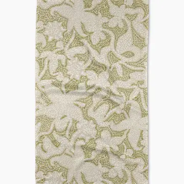 Dotted Floral Garden Tea Towel