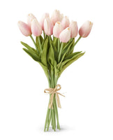 Pink Real Touch Mini Tulip Bundle (12 Stems), 13"