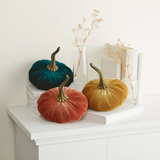 Handmade Large Velvet Pumpkin