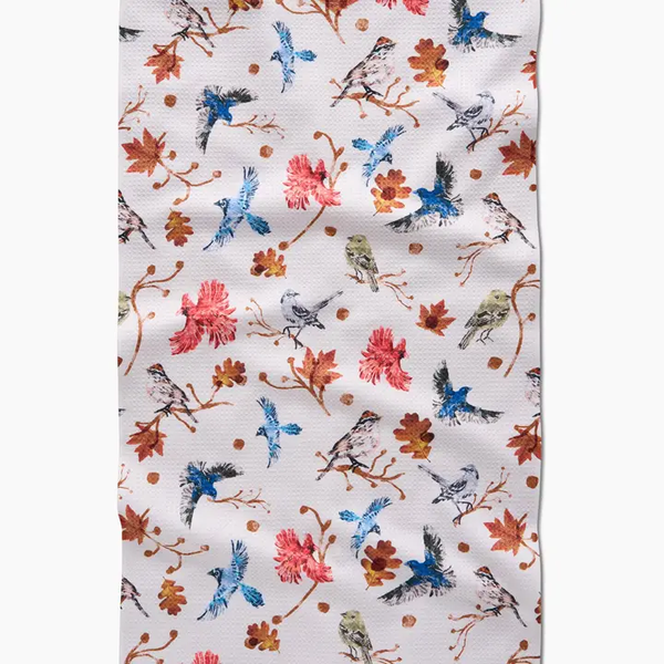 Autumnal Bird Skies Tea Towel