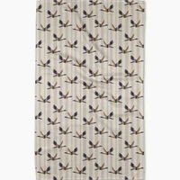 Striped Nautical Birds Tea Towel