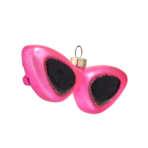 Retro Pink Sunglasses Ornament, 4.5"