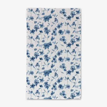 Blue Floral Luxe Hand Towel