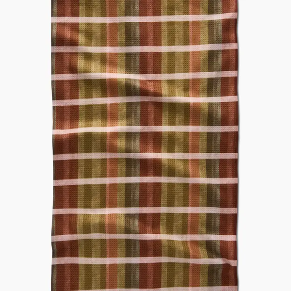 Fall Harvest Stripes Tea Towel