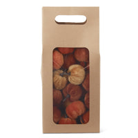 Craft Bag of Mini Brown, Orange & Yellow Pumpkins (24pc)