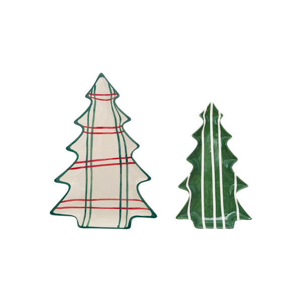 Ceramic Tree Shaped Plate, 2 Sizes