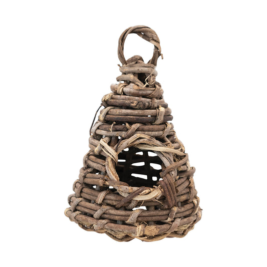 Vine Bee Skep Birdhouse Ornament
