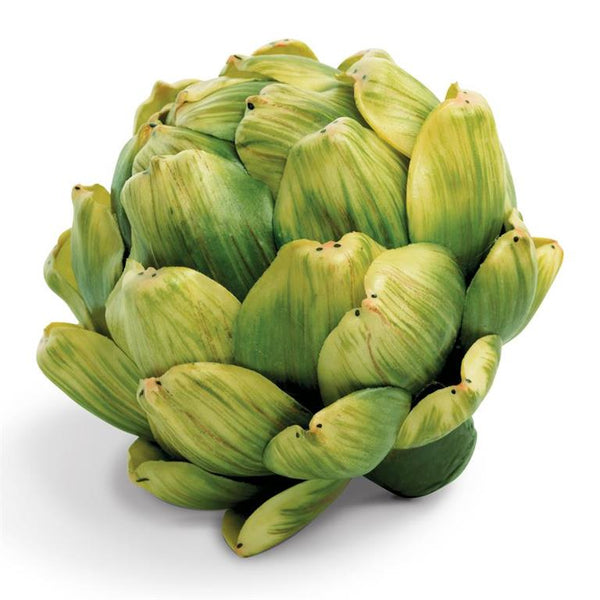 Artichoke, faux, green 8"