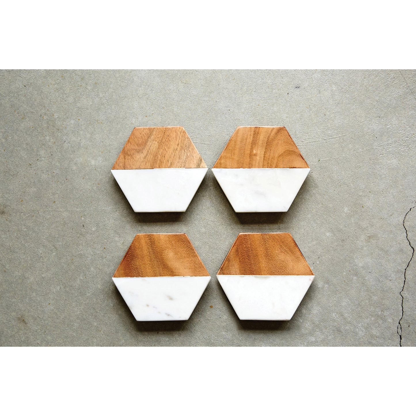 Hexagon Coasters, Set of 4