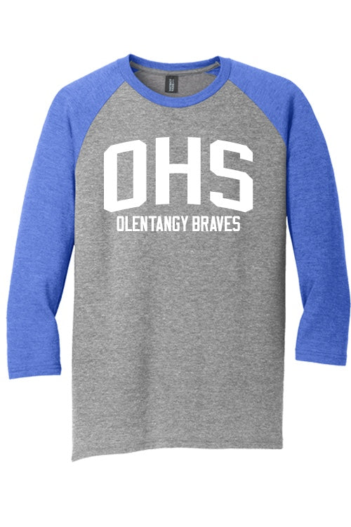 Royal/Grey Raglan:  Available in Olentangy and Liberty