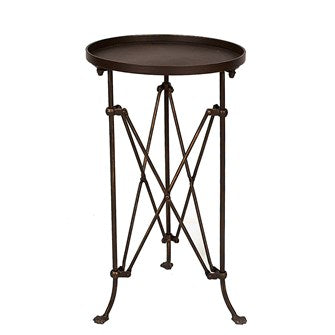 Metal Table, Bronze Finish - POWELL PICK-UP ONLY