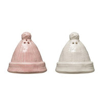 Stoneware Hats Salt & Pepper, Set of 2